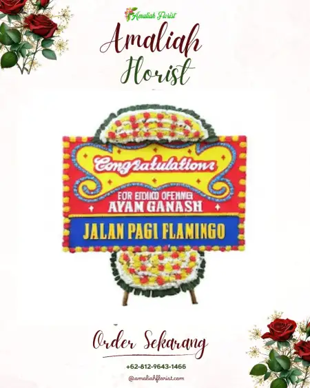 Sewa Papan Bunga Sedang